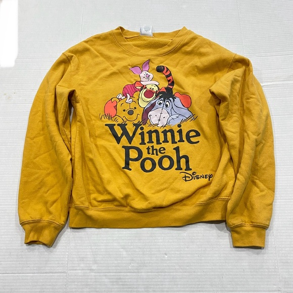 Disney Winnie the Pooh & Friends Crew Neck Sweater Cute Graphic Women's Small - Picture 1 of 4